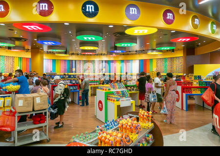 The M&M world store in Las Vegas strip Stock Photo - Alamy
