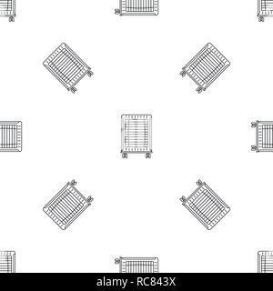 Home oil radiator icon. Outline illustration of home oil radiator vector icon for web design isolated on white background Stock Vector