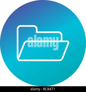 Vector Folder Icon Stock Vector