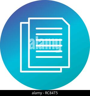 Vector Documents Icon Stock Vector