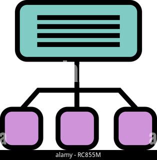 Vector Sitemap Icon Stock Vector
