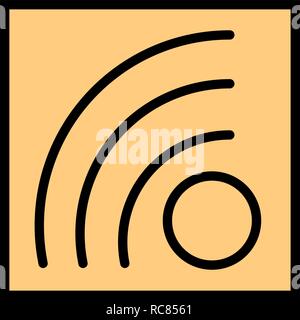 Vector RSS Feed Icon Stock Vector