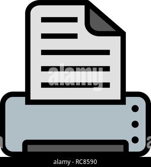 Vector Print Icon Stock Vector