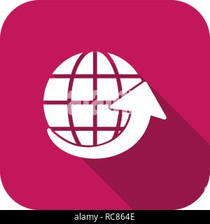 Vector Around the World Icon Stock Vector