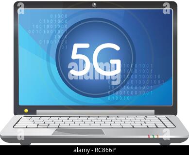 5G Technology Concept Icon as EPS 10 File Stock Vector