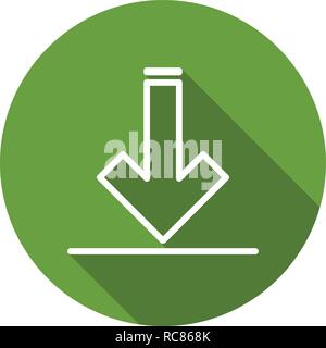 Vector Download Icon Stock Vector