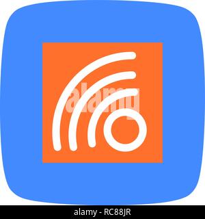 Vector RSS Feed Icon Stock Vector