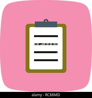 Vector Clipboard Icon Stock Vector