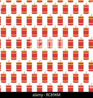 Festive firework seamless pattern, pyrotechnics symbol background Stock Vector
