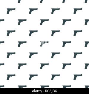 Gangster pistol pattern seamless vector repeat for any web design Stock Vector