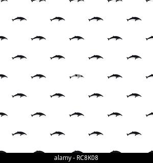 Sea whale pattern seamless vector repeat geometric for any web design Stock Vector