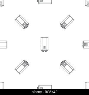 Natural gas boiler icon. Outline illustration of natural gas boiler vector icon for web design isolated on white background Stock Vector