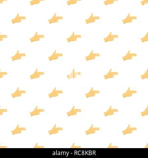 Pistol hand sign pattern seamless vector repeat for any web design Stock Vector