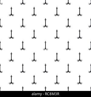Hiking hook pattern seamless vector repeat geometric for any web design Stock Vector