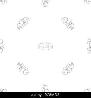 Clown job jester icon. Outline illustration of clown job jester vector icon for web design isolated on white background Stock Vector