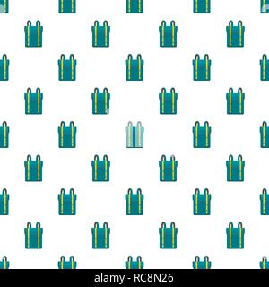 Boy backpack pattern seamless vector repeat for any web design Stock Vector