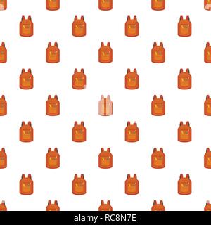 College backpack pattern seamless vector repeat for any web design Stock Vector