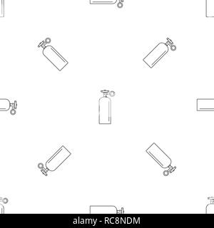 Gas welding ballon icon. Outline illustration of gas welding ballon vector icon for web design isolated on white background Stock Vector