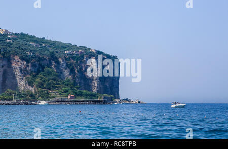 View of the coast in Vico Equense, Italy