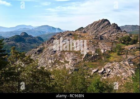 Rocky landscape, Peneda Geres National Park, Minho province, Portugal, Europe Stock Photo