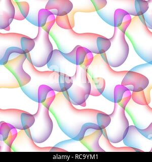 Seamless pattern Abstract liquid lava lamp colorful background design 10 eps Stock Vector