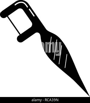 Clean floss tool icon, simple style Stock Vector