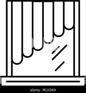 Plastic sun shutter icon, outline style Stock Vector