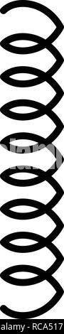Cable coil icon, outline style Stock Vector