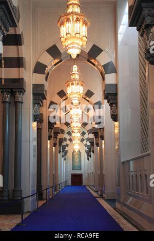 Sultan Qaboos Grand Mosque, the main mosque in Oman, one of the most important buildings in the country, one of the world's Stock Photo