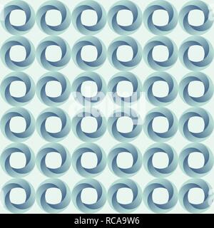 Abstract seamless pattern of circles. Modern stylish texture. Geometric grid. Repeating geometric tiles from volumetric circles. Color gradient. Stock Vector
