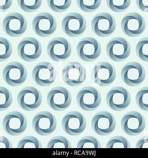 Abstract seamless pattern of circles. Modern stylish texture. Geometric grid. Repeating geometric tiles from volumetric circles. Color gradient. Stock Vector