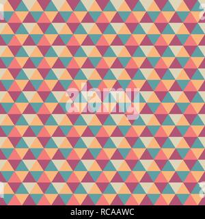 Abstract geometric triangle seamless pattern. Vector background Stock Vector