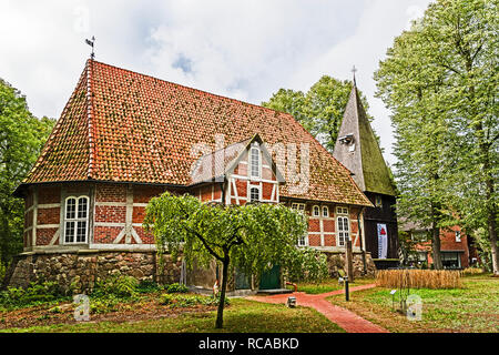 Egestorf (Lower Saxony, Germany: St. Stephanus Church; Egestorf (Niedersachsen): St. Stephanus Kirche Stock Photo