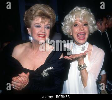 ***FILE PHOTO*** Carol Channing has passed away at 97 Angela Landsbury Carol Channing 1982 Photo By Adam Scull/PHOTOlink/MediaPunch Stock Photo
