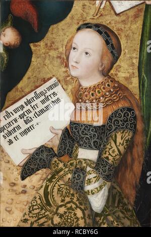 Saint Christina. Museum: National Gallery, Prague. Author: Cranach, Lucas, the Elder. Stock Photo