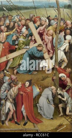 Christ Carrying the Cross. Museum: Art History Museum, Vienne. Author: BOSCH, HIERONYMUS. Stock Photo