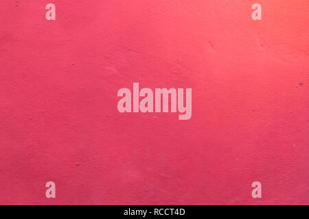 Closeup bright vivid red painted surfaced wall decoration layered detailed background. House interior decorating home building warm color tone design, Stock Photo