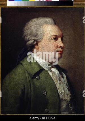 Portrait of the Russian author Denis Fonvizin 1744 1792 by artist