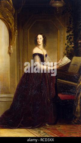 Portrait of Grand Duchess Maria Nikolaevna of Russia (1819–1876), Duchess of Leuchtenberg. Museum: State Hermitage, St. Petersburg. Author: ROBERTSON, CHRISTINA. Stock Photo