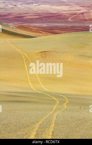 Exploring the dunes of Reserva Natural Paracas desert, Perù Stock Photo