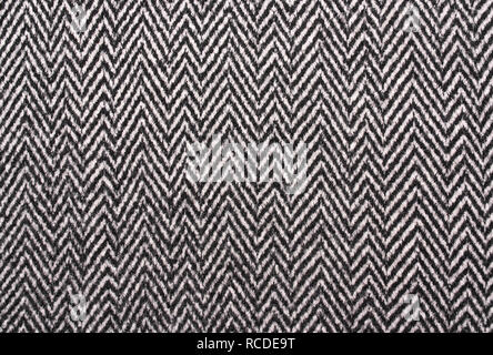 Herringbone  Tweed coat background. Gray warm, soft wool fabric Stock Photo