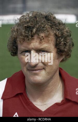 Ajax selectie seizoen 1981 1982 nr. 10a W.M.A. Jansen , speler, kop, nr. 11a, Bestanddeelnr 253-8567. Stock Photo