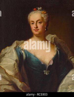 Maria Anna Sophia of Saxony, Electress of Bavaria (1728-1797). Museum: PRIVATE COLLECTION. Author: DESMAREES, GEORGE. Stock Photo