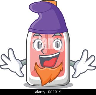 Elf perfume in the a cartoon bottle Stock Vector