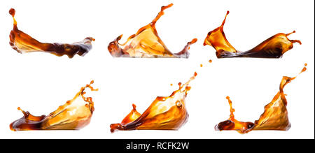 Splash coffee or cola Stock Photo