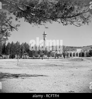 Al Haram esh-Sharif - Tempelberg en minaret, Bestanddeelnr 255-5420. Stock Photo