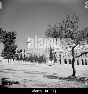 Al Haram esh-Sharif - Tempelberg en minaret, Bestanddeelnr 255-5421. Stock Photo