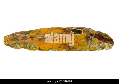 rotten papaya on white isolate background Stock Photo