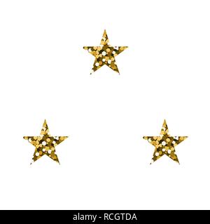 Gold luxury stars. Vector illustration. The texture of glitter Stock Vector