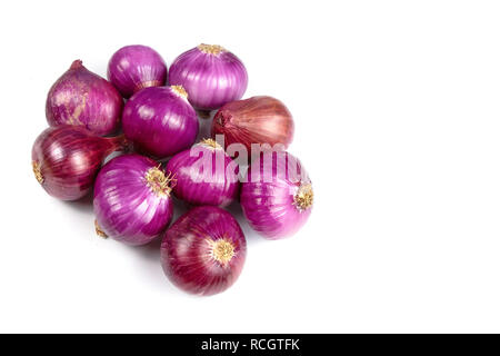 Onions isolated on white background with clipping path Stock Photo